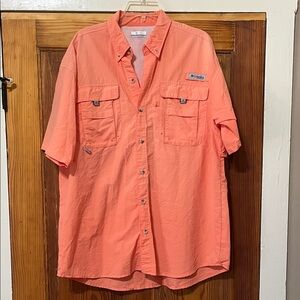 Columbia Men's Bright Coral Casual Shirt